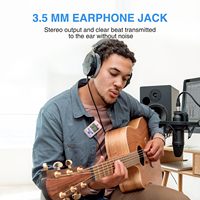 LEKATO Metronom Digital Mini Isi Ulang dengan 10 Suara Irama Volume Dapat Disesuaikan LCD Elektronik dengan Pengukur Frekuensi Suara Manusia