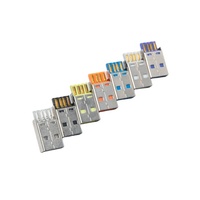 맞춤형 USB 2.0 수 커넥터 4 핀 솔더 종단 장착 맞춤형 컬러 USB 커넥터