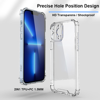 Coque pour iPhone 13 15 17 Pro Max Transparente Anti-choc Housse de protection pour iPhone Xr 11 12 14 15 Pro Max 7 8 Plus