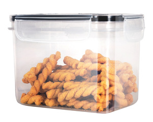Bocal scellé multi-pièces Bocal alimentaire en plastique Bocal <span class=keywords><strong>de</strong></span> stockage Céréales céréales cuisine snack réfrigérateur boîte <span class=keywords><strong>de</strong></span> rangement - Product Image 6