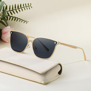 Lunettes de soleil œil de chat ZS-98318, monture métallique, protection UV400, unisexe, style urbain, verres de classe 2 en PC - Product Image 2