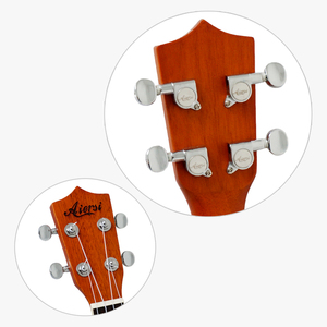<span class=keywords><strong>Ukelele</strong></span> Resonador con Cuerpo de Latón Cromado Brillante, con Árbol Hawaiano, Acabado Arenado, <span class=keywords><strong>Ukelele</strong></span> de Concierto de 24 Pulgadas, Marca <span class=keywords><strong>Aiersi</strong></span> - Product Image 6