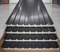 Panneaux sandwich en polyuréthane (PU) isolés, à prix d'usine, pour murs et toitures en aluminium à emboîtement, pour zones à fort vent