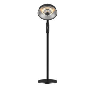 Chauffage infrarouge en fibre de carbone 2000W, télécommandé, sur pied, pour usage extérieur, 220V, construction en aluminium - Product Image 1