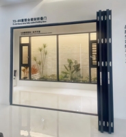 Puertas Exteriores Plegables de Aluminio de Alta Resistencia con Certificación CE, Vidrio Aislante Templado Doble para Jardín, Villa, Hotel, Estilo Moderno
