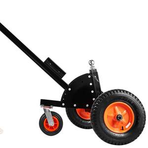 Carro de remolque 2 en 1 de 1500 libras con bola y rueda de 2 pulgadas de altura ajustable de 22 y 26 pulgadas para remolques de tamaño ajustable - Product Image 1