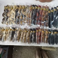 Cheveux humains bouclés colorés en vrac pour tressage, vente en gros de cheveux humains en vrac pour tressage, cheveux brésiliens en vrac pour tressage