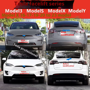 ใช้งานได้กับรถรุ่นเก่าของ <span class=keywords><strong>Tesla</strong></span> <span class=keywords><strong>Model</strong></span> ที่ดัดแปลงเป็น3XY Maodou รุ่นใหม่กันชนหน้ารอบทิศทางพร้อมไฟขนาดใหญ่ - Product Image 5