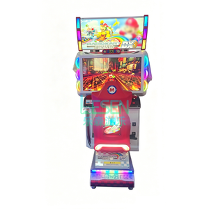 Máquina de Juego de Carreras de Autos <span class=keywords><strong>Mario</strong></span> <span class=keywords><strong>Kart</strong></span> 3D que Funciona con Monedas, Simulador de Carreras, Máquina de Videojuegos de Carreras para Niños - Product Image 2