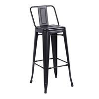Chaises de Bar Nordique Grand Pas Cher Comptoir Meubles Rouge En Métal Retour Cuisine Moderne Tabouret Haut Chaises De Bar Pour Table De Bar