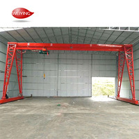 5 Ton 10 Ton 20 Ton 25 Ton portal vinç mobil taşınabilir açık elektrikli vinç ile ray monteli portal vinç fiyat
