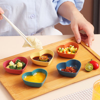 Schattige Kruiderij Gerechten Snack Serveren Gerechten Dompelen Kom Tarwesaus Kruidenschotel Mini Hartvorm