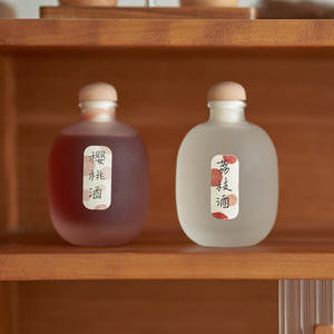 Bouteilles en verre transparentes/dépolies <span class=keywords><strong>de</strong></span> 100 ml, 250 ml, 500 ml pour vin <span class=keywords><strong>de</strong></span> fruits, spiritueux, vodka, gin, <span class=keywords><strong>rhum</strong></span>, avec bouchon – Prix réduit - Product Image 2