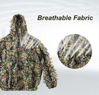 Vente directe d'usine, combinaison de camouflage Ghillie, combinaison à feuilles 3D, vêtements de chasse, forêt, pour l'entraînement, équipement de défense personnelle