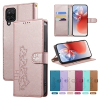 Étui portefeuille en cuir motif chat pour Samsung Galaxy A14 A24 A34 A54 A13 A23 A33 A53 A73 5G A12 A32 A52 A72 A22 A51 A71 4G