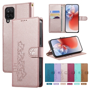 Funda de cuero con diseño de gato para <span class=keywords><strong>Samsung</strong></span> <span class=keywords><strong>Galaxy</strong></span> A14 A24 A34 A54 A13 <span class=keywords><strong>A23</strong></span> A33 A53 A73 5G A12 A32 A52 A72 A22 A51 A71 4G - Product Image 1