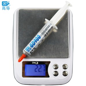 2 pièces, poids net 15 grammes, pâte thermique conductrice grise GD900, composé pour dissipateur thermique pour CPU LED, emballage en seringue - Product Image 2