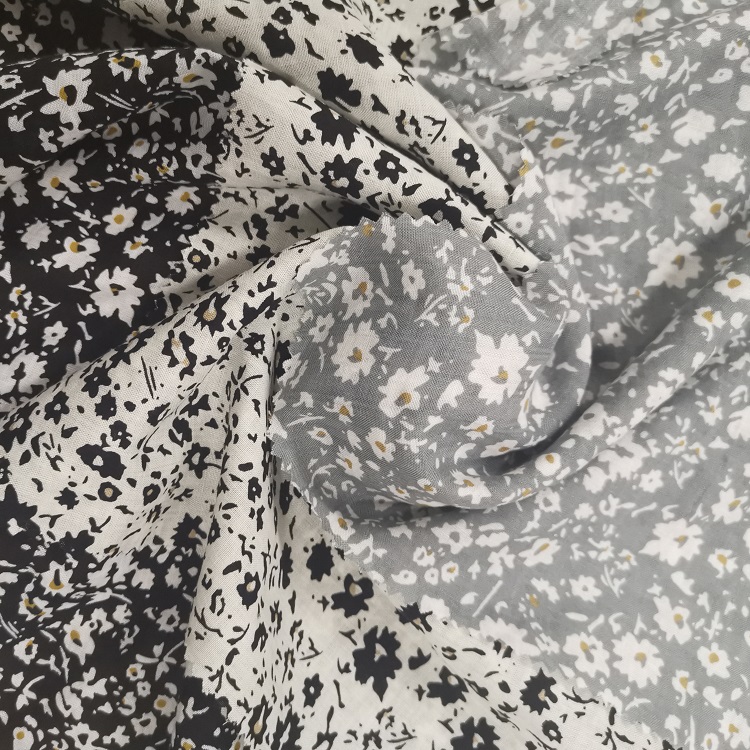 Лидер продаж, легкая ткань из вискозы и хлопка с принтом маргариток для одежды