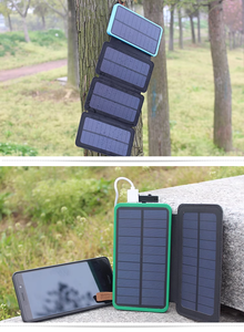 Cargador Solar Portátil Plegable con Precio de Mayoreo, 20000mAh, Inalámbrico, Impermeable, con Puerto Tipo-C y Luz LED - Product Image 3
