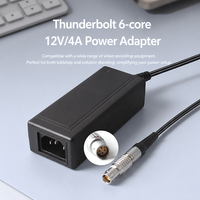 Adaptateur secteur AC/DC OEM 48W Raymo 6 broches 12V 4A pour caméra de cinéma DJI à transmission d'image sans fil et moniteur haute luminosité