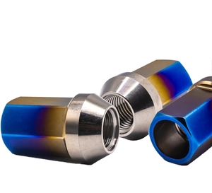 M10 M12 m14x1.25 x 75mm bánh xe Lug Stud Bộ dụng cụ xe màu titan Hub bu lông hạt - Product Image 6