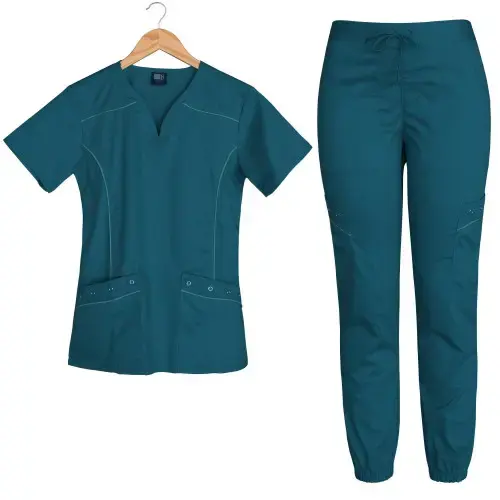 Nuovo stile elegante uniforme medica dentale donne Scrub Set chirurgia donna Scrub medico all'ingrosso Scrub uniformi Set infermiera