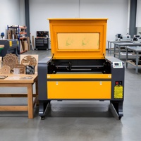Machine de découpe laser CO2 industrielle 900x600mm 9060 60W 80W 100W pour papier, acrylique, bois, contreplaqué, MDF, cuir, avec refroidissement par eau et commande numérique CNC
