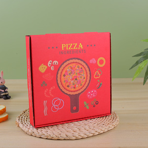 Emballage pour la restauration rapide, boîte en carton ondulé, boîte en kraft pour <span class=keywords><strong>pizza</strong></span>, boîte en papier kraft pour <span class=keywords><strong>pizza</strong></span>, boîte alimentaire pour <span class=keywords><strong>pizza</strong></span> - Product Image 2