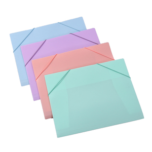 Chất lượng cao zhanma thương hiệu đàn hồi đóng cửa PP nhựa thư mục tập tin 320x240 mét đầy màu sắc in văn phòng trường Cung cấp nộp hồ sơ - Product Image 5