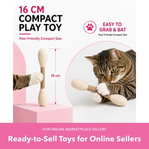 Jouet pour chat en feutre de 16 cm et 18 g, style coton-tige, pour les vendeurs sur plateformes en ligne, vente en gros - Product Image 1