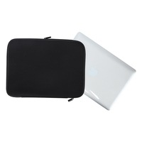 Ventes en gros de housses d'ordinateur portables en néoprène imperméables pour Macbook Air Pro Retina 11 13 14 15.6 pouces Noir/Gris foncé Logo personnalisé