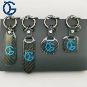 Keychain Organizer Carbon Fiber Luxury Leather Keychain Wallet Car Designers Keychain Design Keyring Key Chain