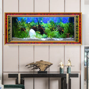 <span class=keywords><strong>Aquarium</strong></span> Mural Moderne en Verre de Haute Qualité Personnalisable, Nouvelle Tendance Écologique pour une Utilisation Optimale de l'Espace - Product Image 3