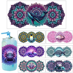 Vinilos Personalizados al por Mayor para Vasos de 16oz y 20oz con Diseño de Animales, Adhesivos UV DTF, Envolturas para Vasos, Pegatinas para Vidrio - Product Image 1