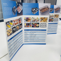 Mini brochure personnalisée pliée A4/A5/A6 à trois volets, dépliant imprimable, livret d'impression sur papier carton, promotion