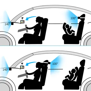 Nieuwe Ontwerp 1080P In Auto Baby Monitor Voor Achterbank Zorg