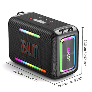 Enceinte Bluetooth Zealot S95 120W avec éclairage LED RGB, appareil audio haute puissance pour fêtes - Product Image 1