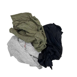 Trapos de Limpieza de Algodón JES Modelo 02, Suaves y Absorbentes de Agua y Aceite, 10 kg, Color Oscuro, Piezas de Corte de 35-55 cm para Uso Industrial - Product Image 1