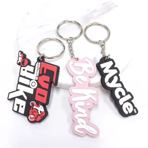 Custom Logo Embossed Debossed Rubber Soft Pvc 3D 2D Print Promotional Key Chains Keyring Personalized Customized PVC Key Chain