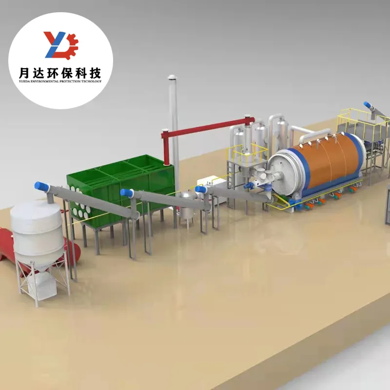 Small scale Recycling Machine To Plastic Pyrolysis For Oil Old Tyre Refining Plant factory price