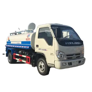 4x2 Forland left hand drive cheapest 5000 liters water tank truck