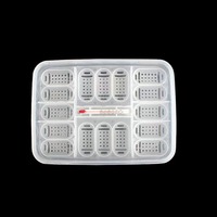 Caja de Incubación Rectangular de Plástico Simple para Reptiles, Lagartos, Tortugas Acuáticas, Mascotas que Escalan, Diseño Mediano, con Termómetro