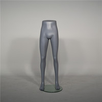 Maniquí de Medio Cuerpo Masculino de Estilo Europeo, Material FRP, Económico, con Pose de Pie y Soporte de Exhibición para Ropa