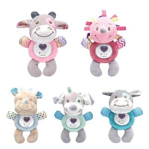 Juguetes de Peluche Sensoriales Montessori, Animales de Peluche Interactivos Personalizados para Niños, Bebés Recién Nacidos, con Luz, Música y Lavables - Product Image 1