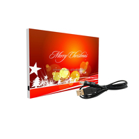 Conception personnalisée de carte de voeux de musique à lumière LED enregistrable DIY Sound pour Noël Nouvel An 29 ans OEM/ODM fabricant cadeau