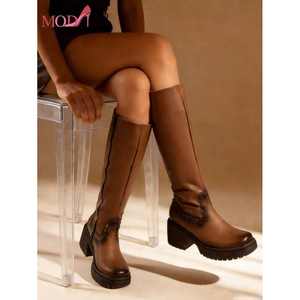 Botas Altas Modi para Mujer, Material TPU, Tacón de Plataforma, Antideslizantes, para Oficina - Product Image 5