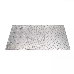Hoja a cuadros de aluminio en relieve 5052 5083 5754 Checker Plates 3003 3004 3005 3105 <span class=keywords><strong>Alumnio</strong></span> Checkered Plate con servicio de corte - Product Image 2