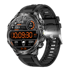 นาฬิกาสมาร์ทวอทช์ AK75 Mens Sport 185 หน้าจอใหญ่สัมผัสเต็มรูปแบบ รองรับการโทรผ่านบลูทูธ 100 โหมดกีฬา มาตรฐาน IP67 ตรวจวัดสุขภาพ Ultra2 - Product Image 3