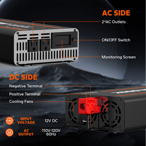 <span class=keywords><strong>Inverter</strong></span> a Onda Sinusoidale Pura 12V 2000W Uscita Singola 60Hz |   Convertitore DC-AC ad Alta Efficienza per Energia Solare e Alimentazione di Backup - Product Image 5