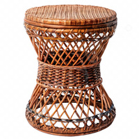 Juego de sofá y silla de mimbre de ratán, sofá de esquina de ratán de 2 plazas, sofá de interior, sofá chaise marrón, sofá de esquina marrón